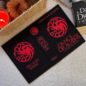 A Dance with Dragons 2: After the Feast Hardback Cover for Paperback Books - Hand Made Dust Jacket - A Song of Ice and Fire Series