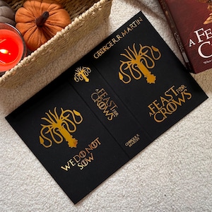 A Feast for Crows Hardback Cover for Paperback Books - Hand Made Dust Jacket - A Song of Ice and Fire Series
