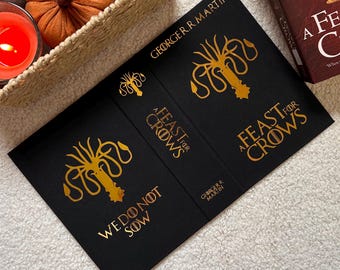 Copertina rigida di "A Feast for Crows" per libri tascabili - Sovraccoperta fatta a mano - Serie "A Song of Ice and Fire"