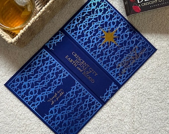 House of Earth and Blood Hardback Cover for Paperback Books - Hand Made Dust Jacket - Crescent City series