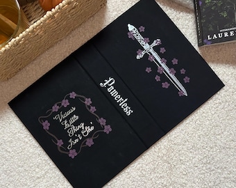 Powerless Hardback Cover for Paperback Books - Hand Painted Dust Jacket - Powerless Series