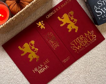 Tempesta di spade 1: Acciaio e neve - Copertina rigida per libri tascabili - Sovraccoperta fatta a mano - Serie Cronache del ghiaccio e del fuoco