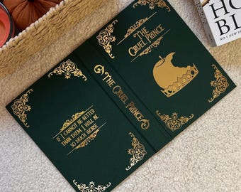 The Cruel Prince Hardback Cover for Paperback Books - Hand Made Dust Jacket - Folk of the Air Series