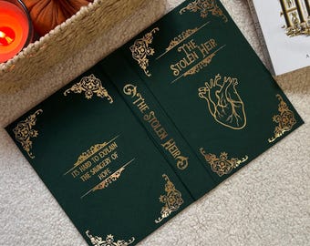 The Stolen Heir Hardback Cover for Paperback Books - Hand Made Dust Jacket - Folk of the Air Series