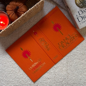 A Dance with Dragons 1: Dreams and Dust Hardback Cover for Paperback Books - Hand Made Dust Jacket - A Song of Ice and Fire Series
