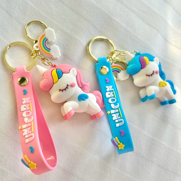 Cute Rainbow Unicorn Keychain/Bag Charm