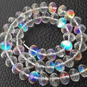 6 Inches Very Beautiful Falshy Rainbow Moonstone Round Faceted Beads, Beautiful Rainbow Moonstone Round Shape Beads, Size 6-8 MM