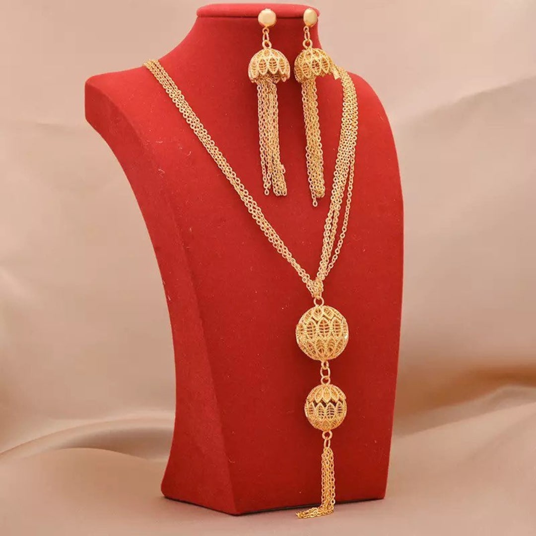 24K Gold Jewelry Set African Jewelry Set Jewelry Set for Etsy