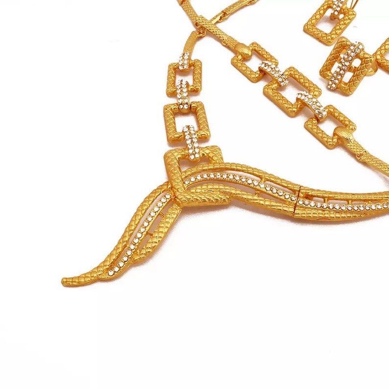 African Jewelry Set Nigerian Jewelry Wedding Gold Jewelry Etsy