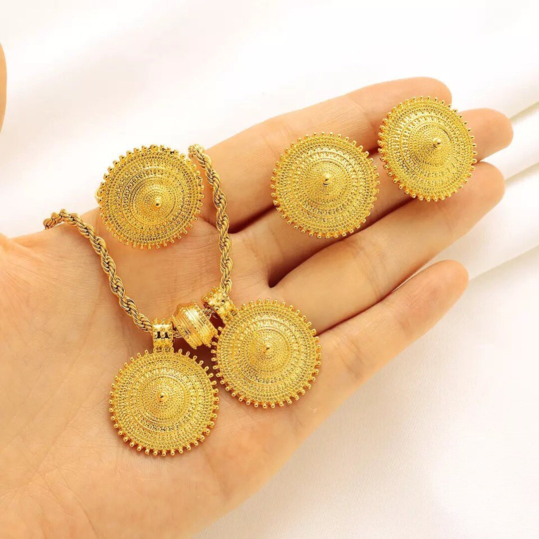 African Gold Jewelry Set. Gold Jewelry Sets for Women African Etsy