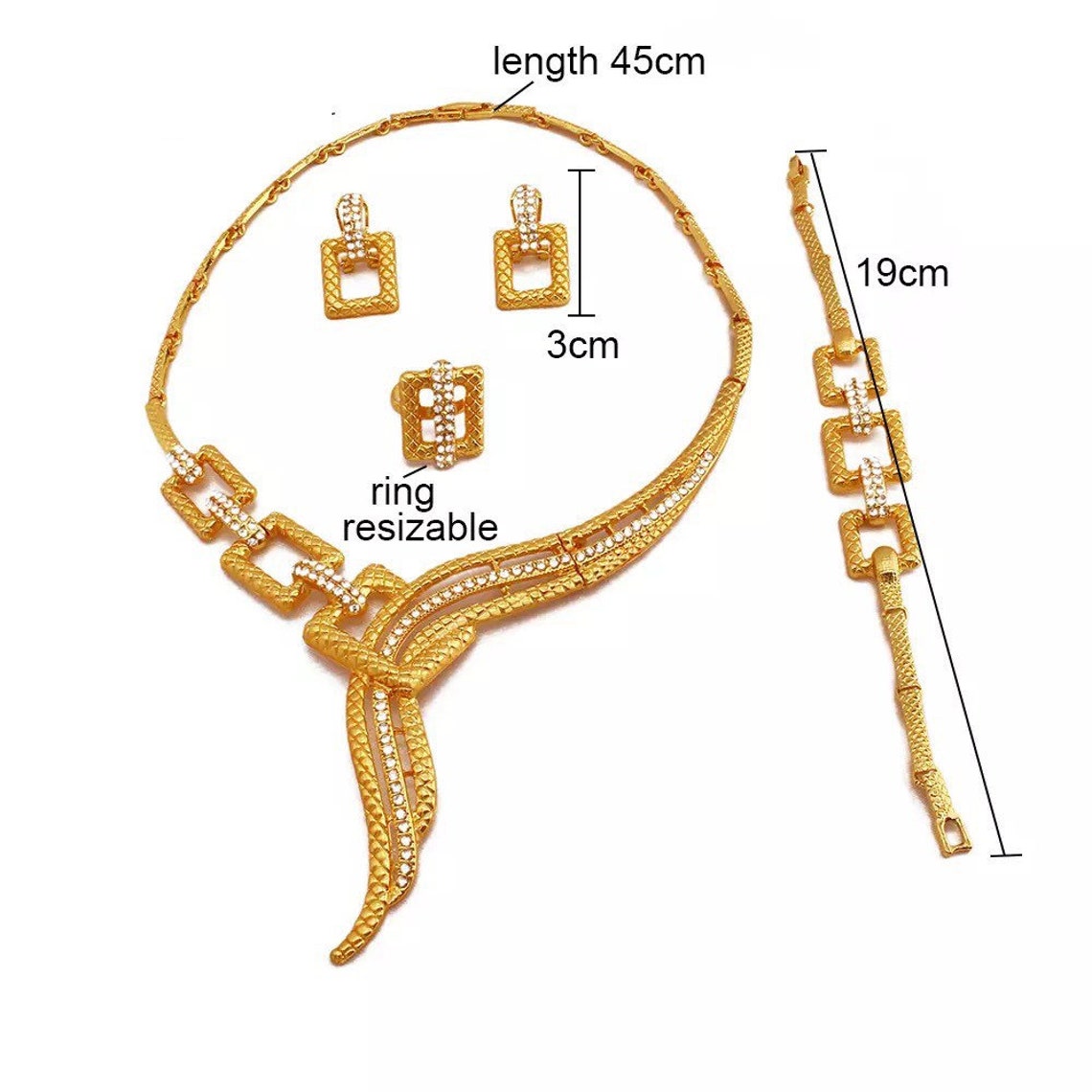 African Jewelry Set Nigerian Jewelry Wedding Gold Jewelry Etsy