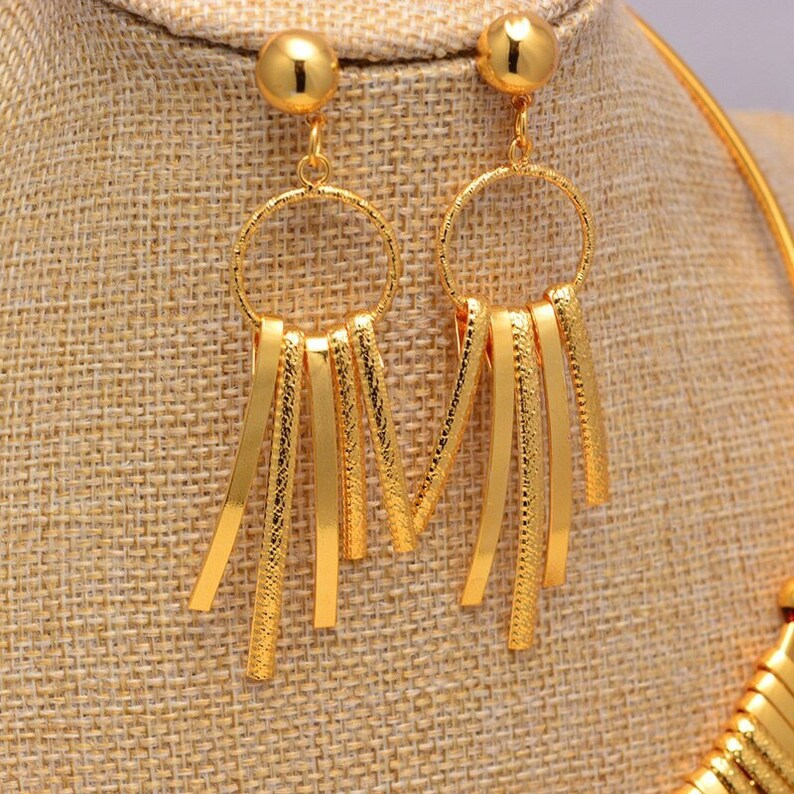 Statements Jewelry Sets Wedding Gold Jewelry Set for Women Etsy