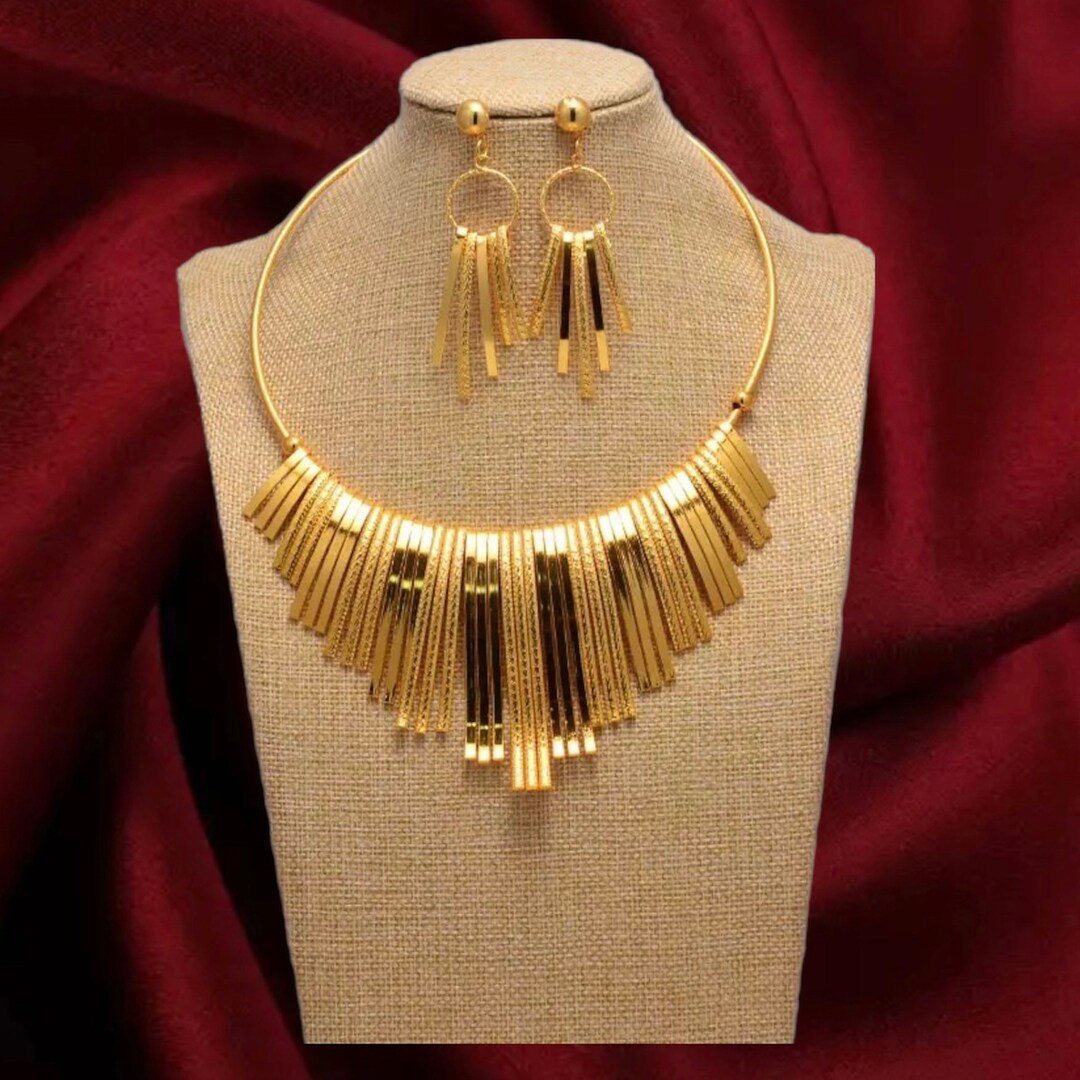 Statements Jewelry Sets Wedding Gold Jewelry Set for Women Etsy