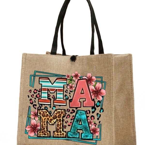 Cute Linen Handbag.Different Patterns.Mother’s Day gift.Tote Bag .Gift for mothers ,nurses,women.