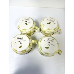 Juego de 4 tazas de té esmaltadas con diseño de cuadros pergamino de Mackenzie Childs imagen 10