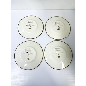 Juego de 4 tazas de té esmaltadas con diseño de cuadros pergamino de Mackenzie Childs imagen 5