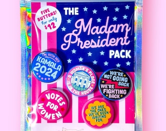 The Madam President Button Pack!