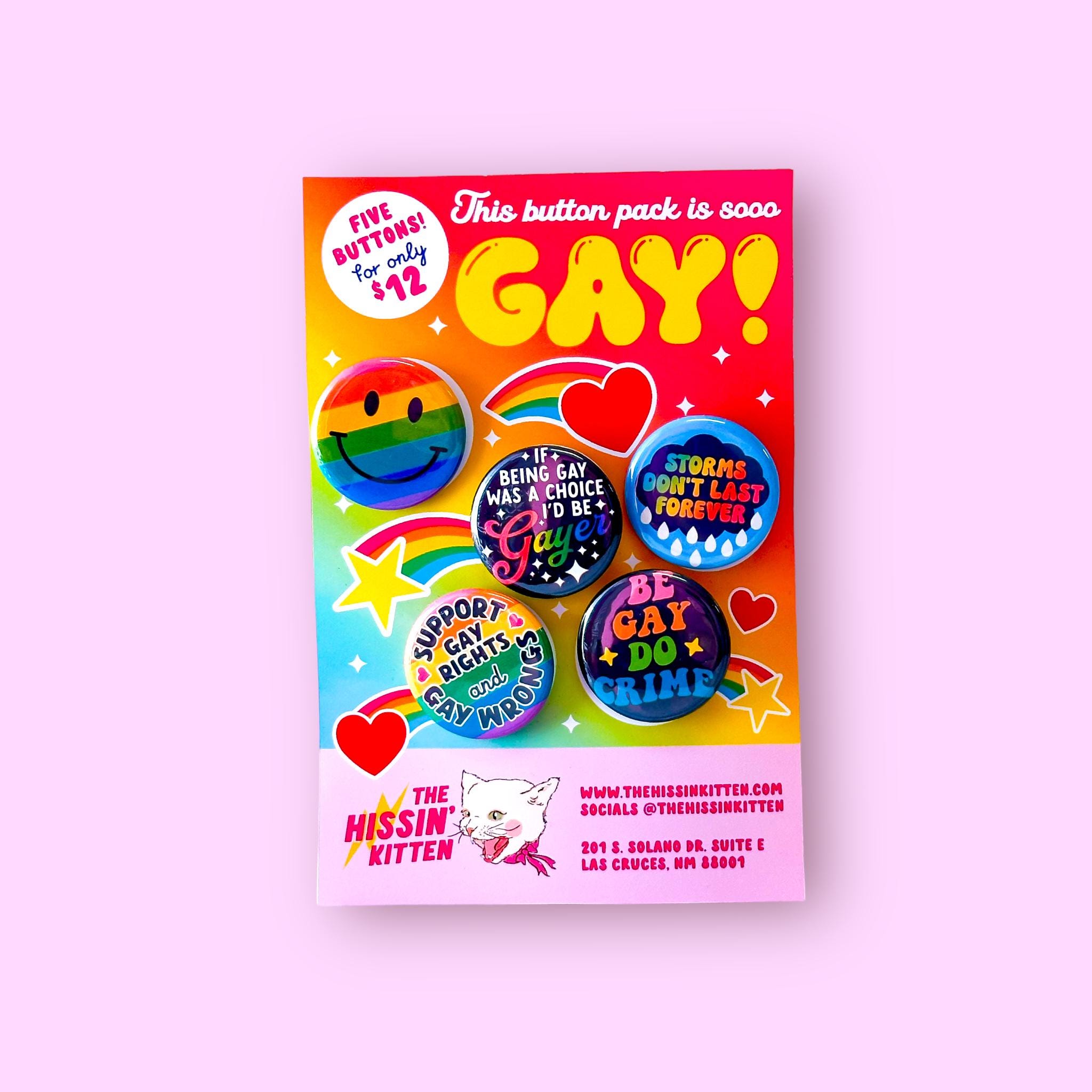 The Gayest Button Pack!