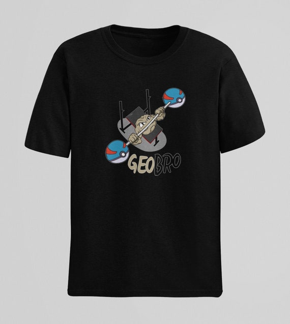 Geobro Pokemon T shirt Gym Tee Swole Pokemon Geodude Benching