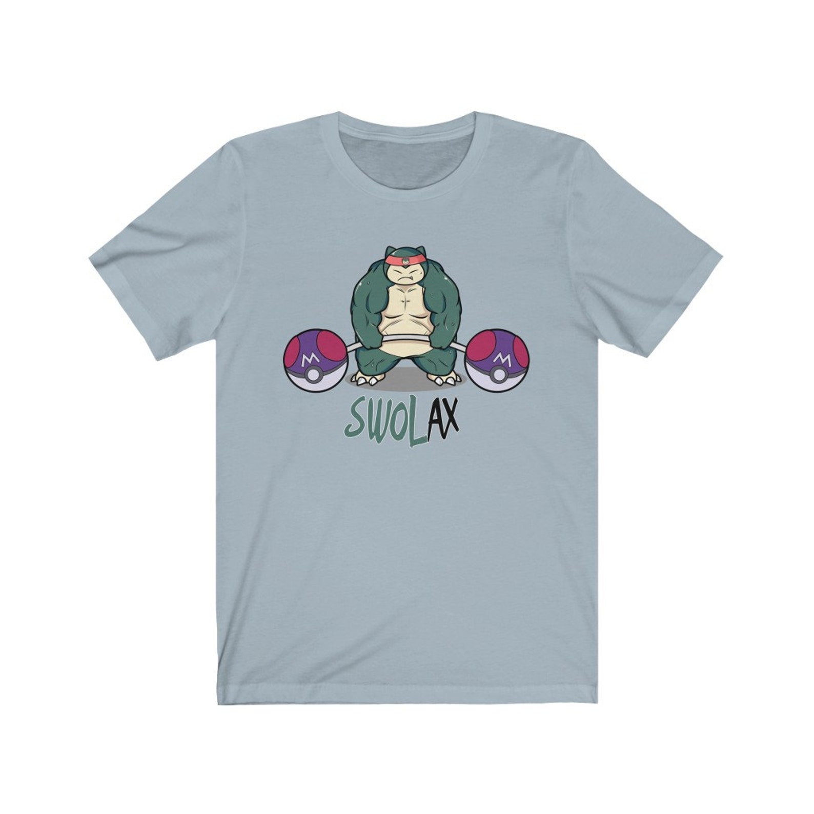 Swolax Pokemon T-Shirt Gym Tee Swole Pokemon Snorlax | Etsy