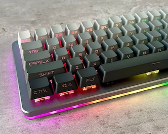 Farbverlauf Schatten Seitlich bedrucktes Tastenkappen-Set, Soem-Profil, Durchscheinend, PBT, Cherry MX-Vorbau, Double Shot Legends