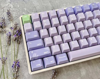 Lavender Keycap Set, Cherry Profile