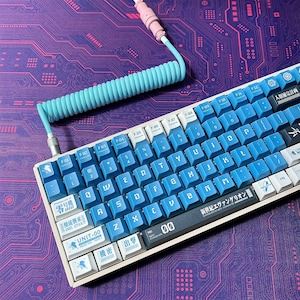 Eva Unit-00 Keycap Set, Cherry Profile, PBT, Cherry MX Stem, Dye-Sub Legends