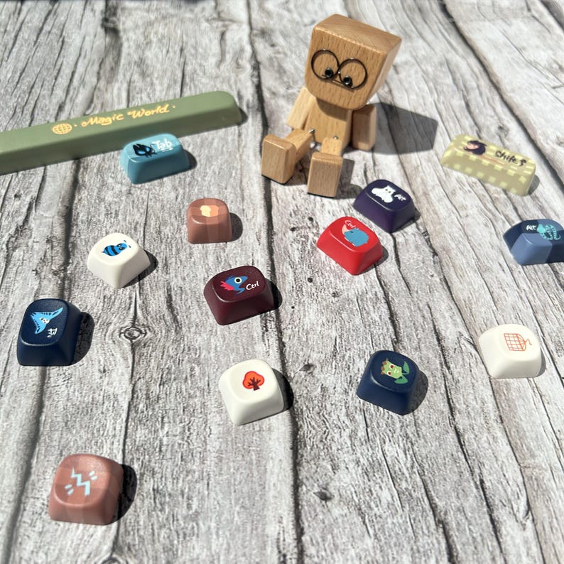 Tree Design Keycaps Magic World Keycap Set, MOA and Cherry Profile Options - Etsy