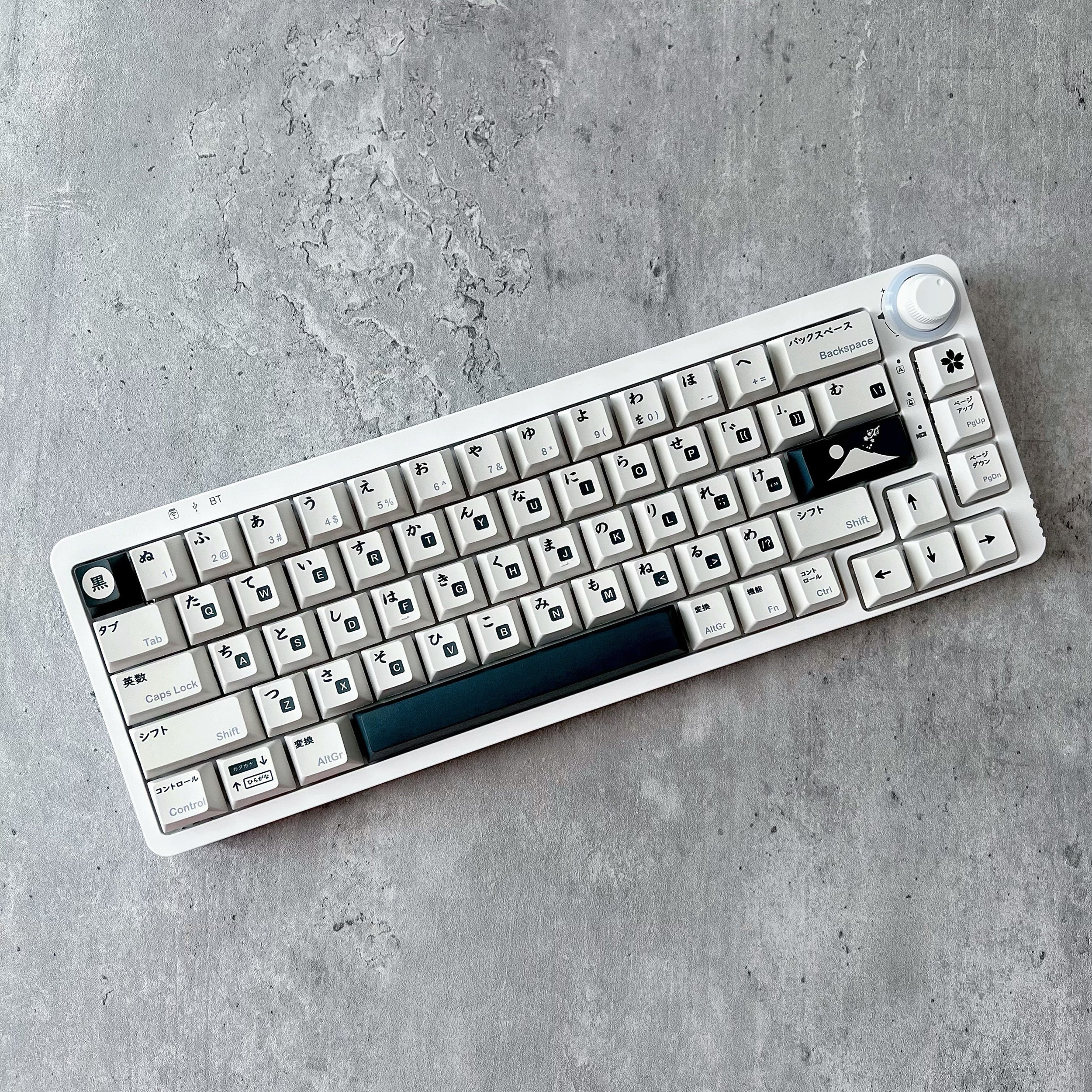 【THEAIRTOWN】hiragana double hz & vintage sk set ★2color Hiragana Keycap Set, Cherry Profile, PBT, Cherry MX Stem
