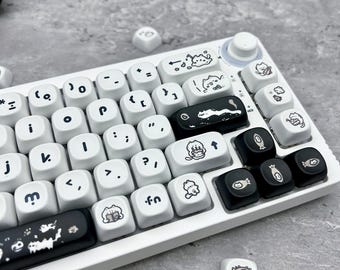 SoulCat Meow PBT Keycap Set | Mechanical Keyboards | Keycaps | PBT Keycaps