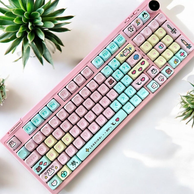 Pixel Dream Keycap Set, Cherry and KOA Profile, Cute Pixel Art - Etsy