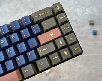 Kingdom Keycap Set, Cherry Profile, PBT, Mac Friendly, Cherry MX Stem, Dye-Sub Legends