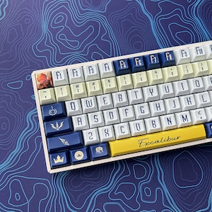 King of Knights Keycap Set, Anime Theme, PBT, Cherry MX Stem, Dye-Sub Legends