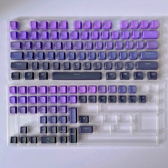 Gradient Purple Keycaps 109 Keycaps 123 Keycaps From Apollo, 49% OFF