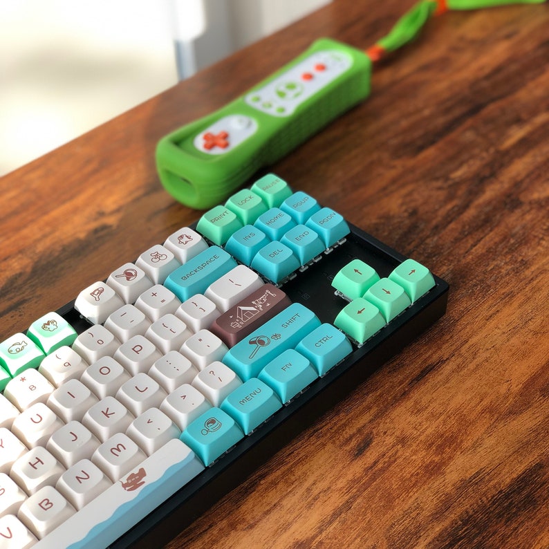 Village Life Keycap Set, XDA Profile, Cute Art, PBT, Mac Friendly, Cherry MX Stem, Dye-Sub Legends 