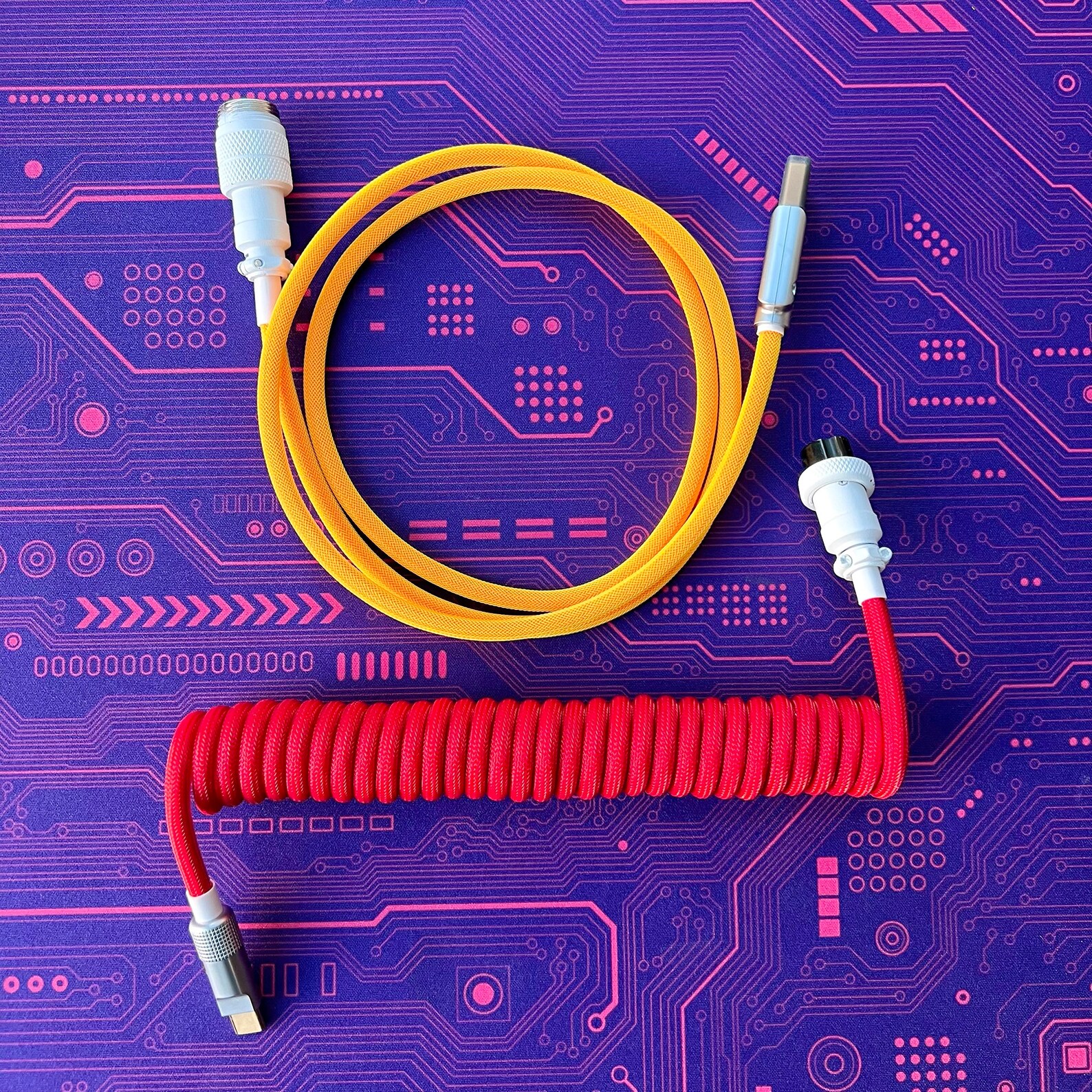 Coiled Keyboard USB Cable Aviator Cable Collection Etsy