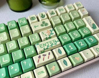 Plant Lover Keycap Set, Cherry and MDA Profile Options
