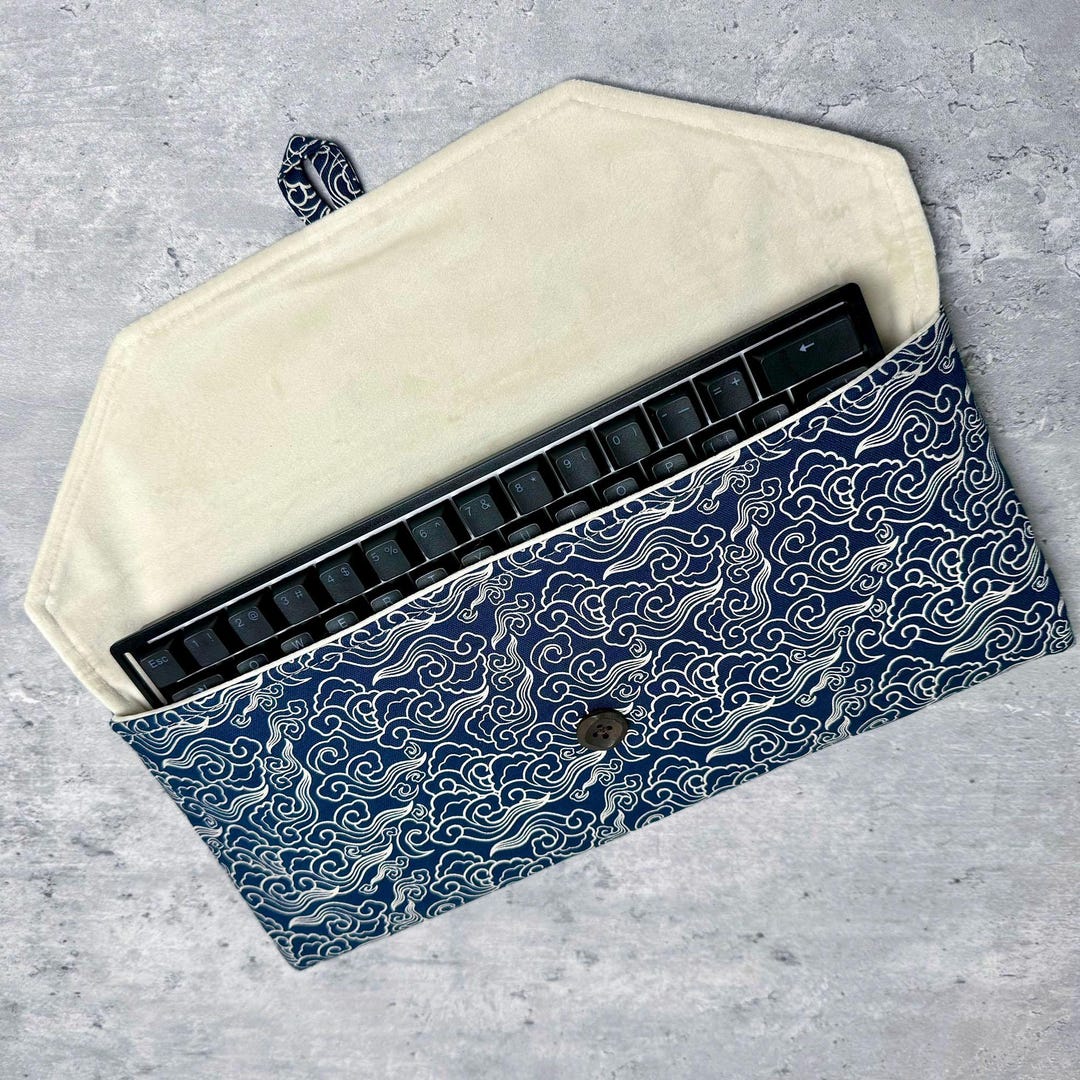 Mechanical Keyboard Pouch - Handmade Soft Touch Carrying Case - Etsy - Everyday Carry Audio Jack Mechanical Keyboard Pouch