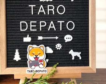Cute Shiba Inu Sticker, Cartoon Sticker for Laptop, Phone, Notebook, Die Cut