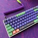Eva Unit-01 Keycap Set for Mechanical Keyboard, Cherry Profile, Coiled Cable Option, PBT, Cherry MX Stem, Dye-Sub Legends