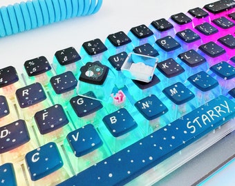 Starry Sky Keycap Set, Cherry Profile, Pudding