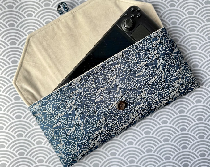 Steam Deck Pouch - Handmade Soft Touch Carrying Case for Steam Deck and Deck OLED