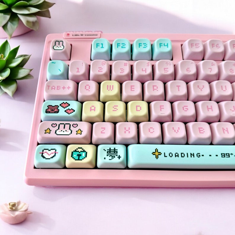 Pixel Dream Keycap Set, Cherry and KOA Profile, Cute Pixel Art - Etsy