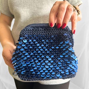 Paillettenbeutel häkeln – funkelnde Abend-Clutch, Beutel, DIY-Tasche mit Video-Anleitung, perfektes Geschenk für Geburtstage, Valentinstag