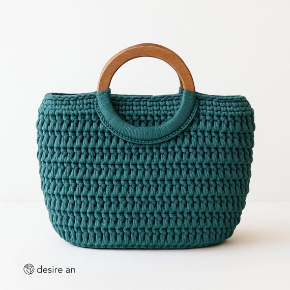 Macrame Cord Crochet Bag Pattern | PDF + Video Tutorial | Boho