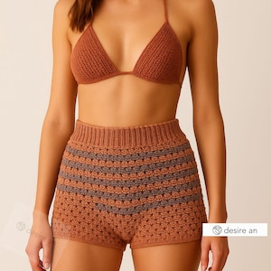 Crochet Shorts Pattern PDF – Summer DIY Shorts – Beginner Friendly – Festival Outfit – Handmade Beachwear