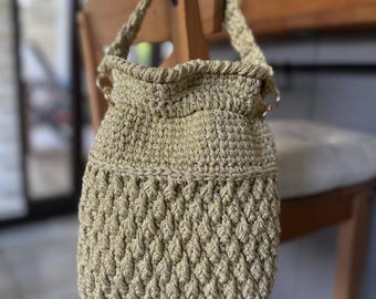 Crochet Sugar Bag Pattern: Striped Boho Bag (PDF Download, Video Tutorial)