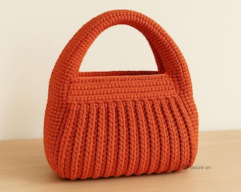 Modello per borsa all'uncinetto: borsa da spiaggia a forma di ciambella fai da te (modello PDF)