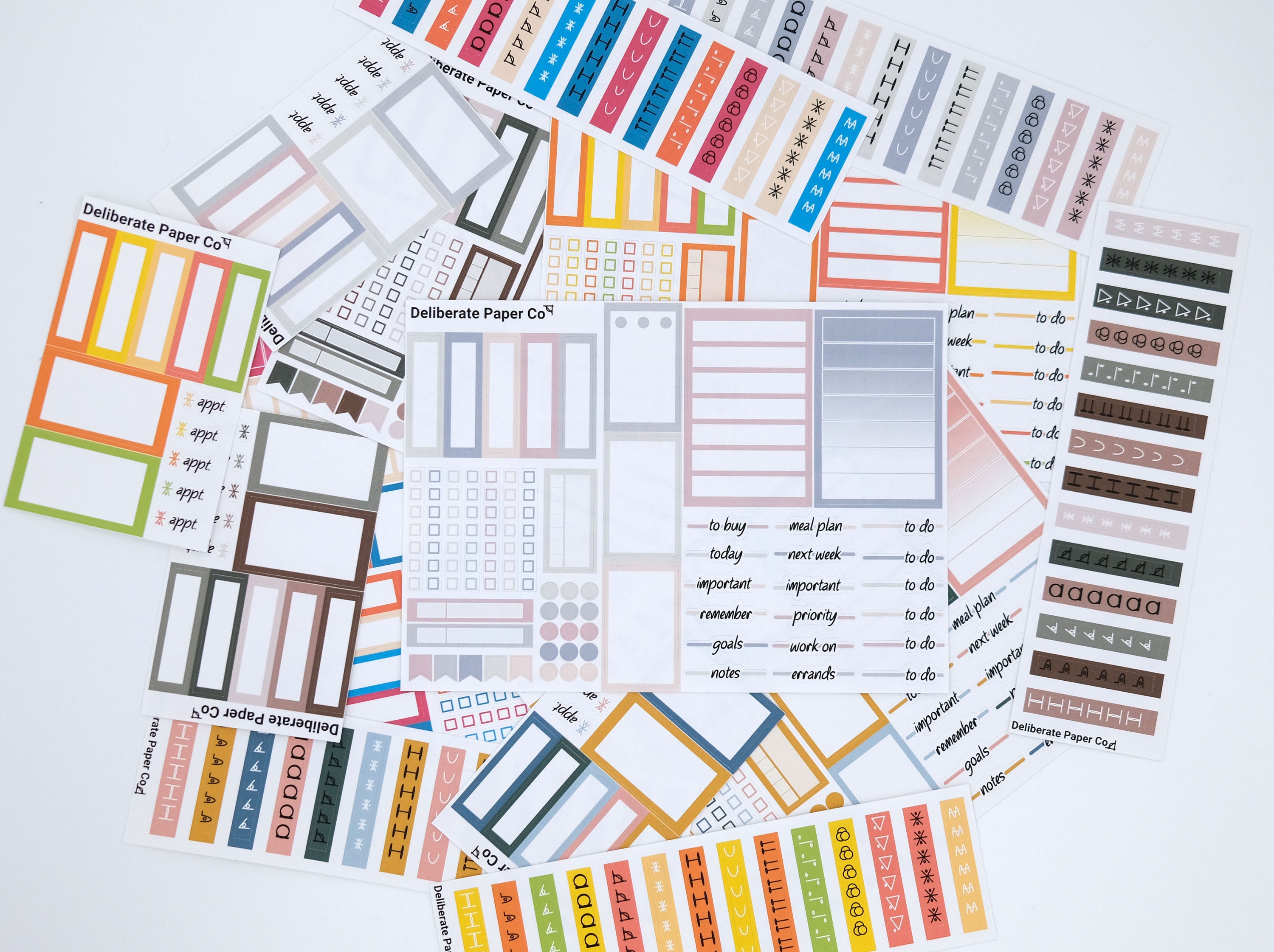 Functional Weekly Planner Sticker Mini Kit | Minimalist | Professiona…