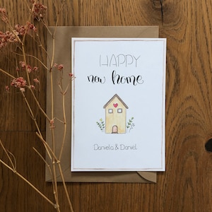 Karte zum Einzug,Willkommen im neuen Haus, Postkarte zum Umzug, Karte Eigenheim, Glückwunschkarte Einzug, Eigene Wohnung Geschenk,kein Druck
